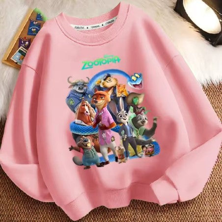MAGLIONCINO PRIMAVERILE DISNEY DI COTONE ZOOTOPIA TAGLIE DA 1 ANNO A 12 ANNI