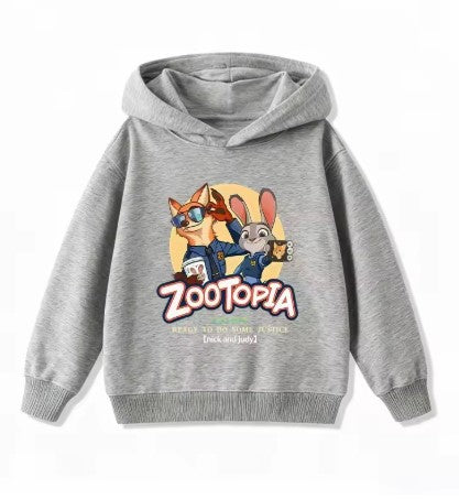 FELPA CON CAPPUCCIO DISNEY DI COTONE ZOOTOPIA DA 5 ANNI IN SU