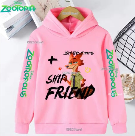 FELPA CON CAPPUCCIO DISNEY DI COTONE ZOOTOPIA DA 6 ANNI IN SU