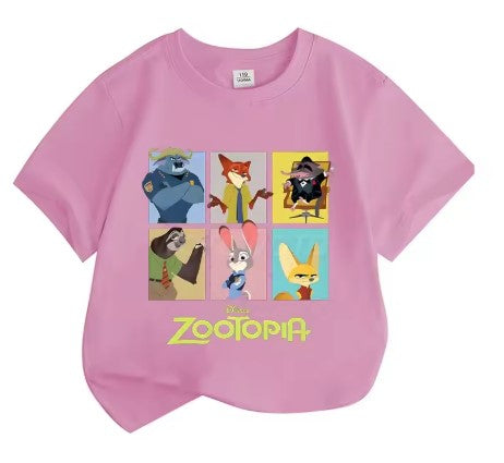 T-SHIRT ZOOTOPIA DI COTONE DA 4 ANNI IN SU