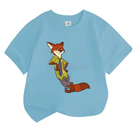 T-SHIRT ZOOTOPIA DI COTONE DA 4 ANNI IN SU