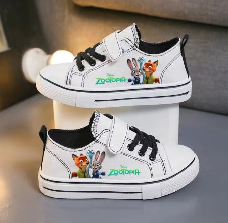 ZOOTOPIA NICK & JUDY SCARPE DI TELA PER BAMBINI DISNEY TAGLIA 25-38