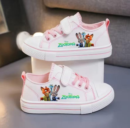 ZOOTOPIA NICK & JUDY SCARPE DI TELA PER BAMBINI DISNEY TAGLIA 25-38