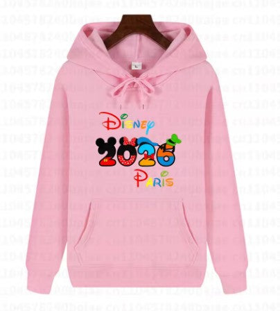 FELPA DI COTONE CON CAPPUCCIO DISNEY 2026 PARIS
