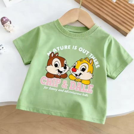 MAGLIETTINE DI COTONE ADORABILI PER BAMBINE E BAMBINI TAGLIA DA 3 MESI A 6 ANNI