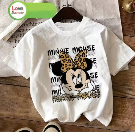 T-SHIRT DI COTONE MINNIE MOUSE TAGLIA DA 5 ANNI IN SU