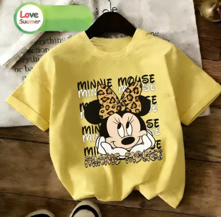 T-SHIRT DI COTONE MINNIE MOUSE TAGLIA DA 5 ANNI IN SU