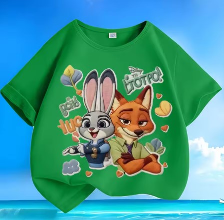 T-SHIRT  DISNEY ZOOTOPIA DI COTONE TAGLIA DA 5 ANNI IN SU
