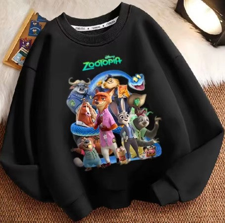 MAGLIONCINO PRIMAVERILE DISNEY DI COTONE ZOOTOPIA TAGLIE DA 1 ANNO A 12 ANNI