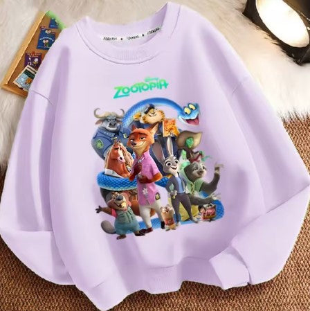 MAGLIONCINO PRIMAVERILE DISNEY DI COTONE ZOOTOPIA TAGLIE DA 1 ANNO A 12 ANNI
