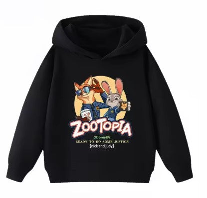 FELPA CON CAPPUCCIO DISNEY DI COTONE ZOOTOPIA DA 5 ANNI IN SU