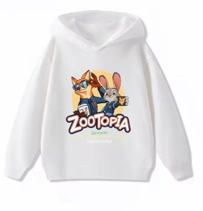 FELPA CON CAPPUCCIO DISNEY DI COTONE ZOOTOPIA DA 5 ANNI IN SU