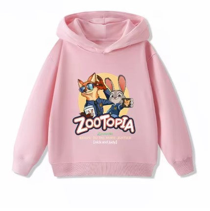 FELPA CON CAPPUCCIO DISNEY DI COTONE ZOOTOPIA DA 5 ANNI IN SU
