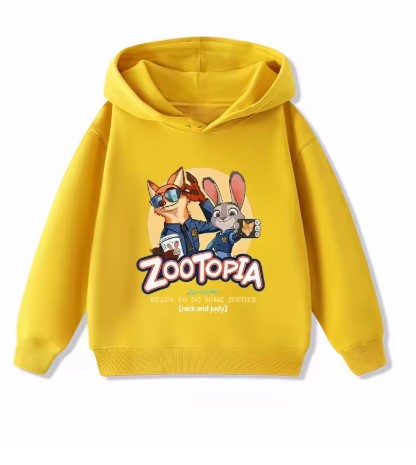FELPA CON CAPPUCCIO DISNEY DI COTONE ZOOTOPIA DA 5 ANNI IN SU