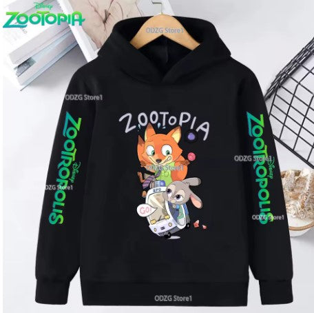 FELPA CON CAPPUCCIO DISNEY DI COTONE  ZOOTOPIA DA 6 ANNI IN SU