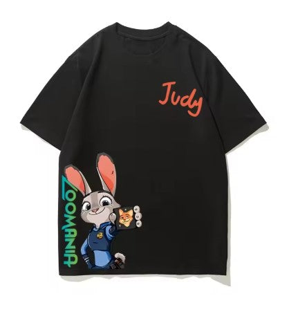 T-SHIRT ZOOTOPIA NICK DI COTONE JUDY DA 4 ANNI IN SU