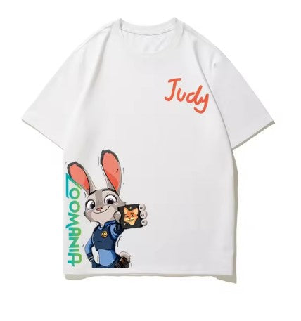 T-SHIRT ZOOTOPIA NICK DI COTONE JUDY DA 4 ANNI IN SU