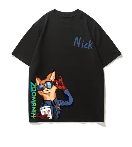 T-SHIRT ZOOTOPIA NICK DI COTONE JUDY DA 4 ANNI IN SU