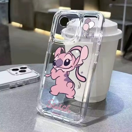 COVER PER IPHONE STITCH TRASPARENTE